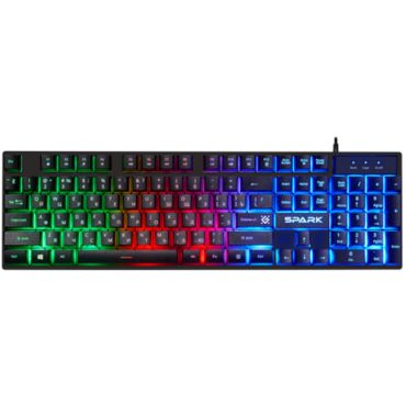 Клавиатура Defender Spark GK-300L игровая, мультимедиа, влагоустойчивая, подсветка, USB, чёрный